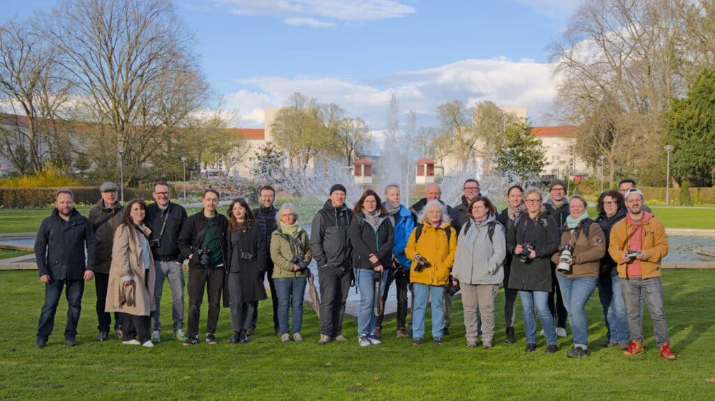 Gruppenbild Fotowalk im Ebertpark Ludwigshafen