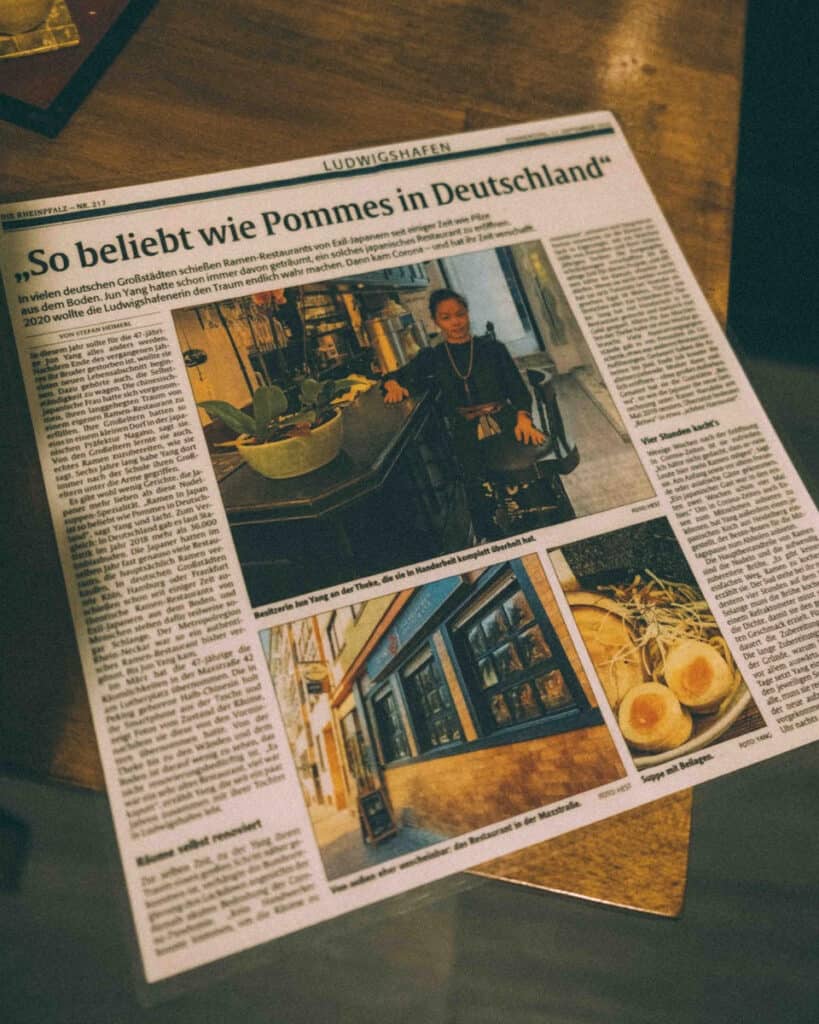 Zeitungsartikel über das Reiwa in Ludwigshafen