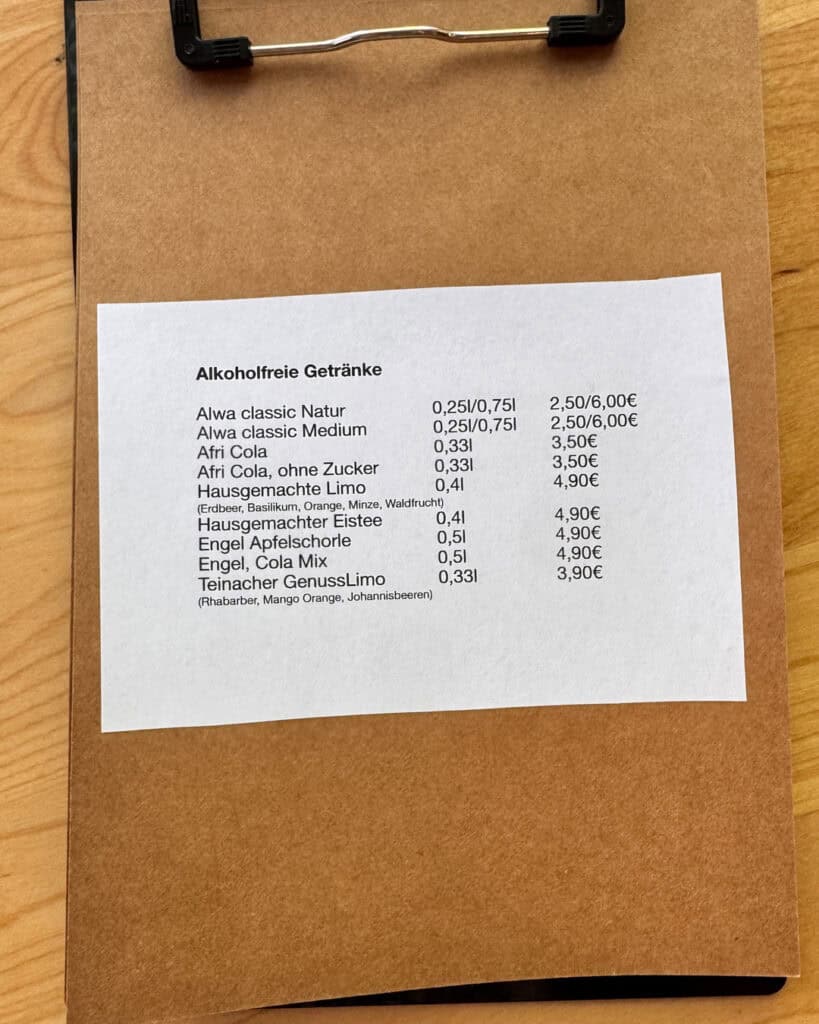 Speisekarte, Cafe Palpito in Ludwigshafen Süd