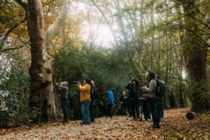 Teilnehmer*innen beim FotoWalk Parkinsel Ludwigshafen