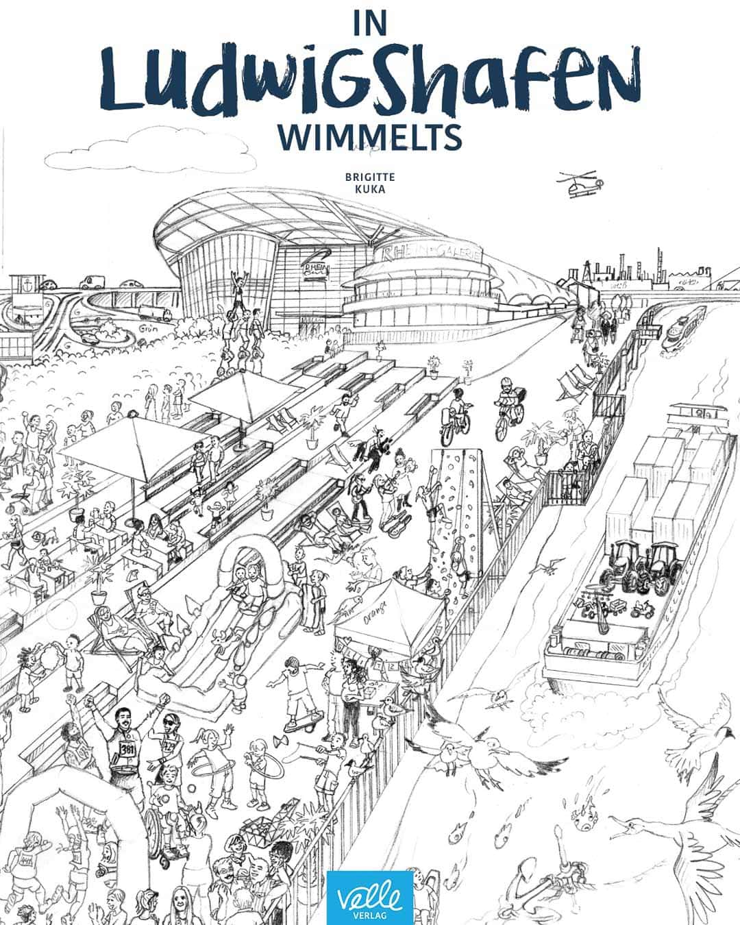 Wimmelbuch Ludwigshafen Entwurf des Covers
