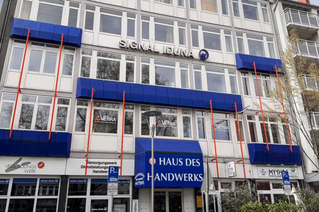 Haus des Handwerks in Ludwigshafen am ludwigsplatz, Ort des Theorieunterrichts