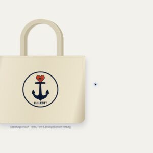 Baumwolltasche mit Lu.lebt!-Logo