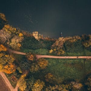 Jägerweiher von oben – Ludwigshafen Print
